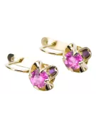 Amethyst 14K Yellow gold  Vintage craft vec018y